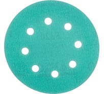 Диск шлифовальный DC341 Film Green (100 шт/уп; 125 мм; 8 отверстий; Р320) Hanko DC341.125.8.0320