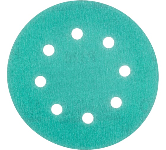 Диск шлифовальный DC341 Film Green (100 шт/уп; 125 мм; 8 отверстий; Р320) Hanko DC341.125.8.0320