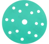 Диск шлифовальный DC341 Film Green (100 шт/уп; 150 мм; 15 отверстий; Р1200) Hanko DC341.150.15.1200