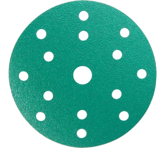 Диск шлифовальный DC341 Film Green (100 шт/уп; 150 мм; 15 отверстий; Р180) Hanko DC341.150.15.0180 1