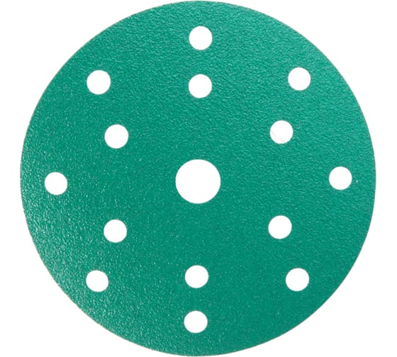 Диск шлифовальный DC341 Film Green (100 шт/уп; 150 мм; 15 отверстий; Р1000) Hanko DC341.150.15.1000 1