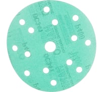 Диск шлифовальный DC341 Film Green (100 шт/уп; 150 мм; 15 отверстий; Р400) Hanko DC341.150.15.0400