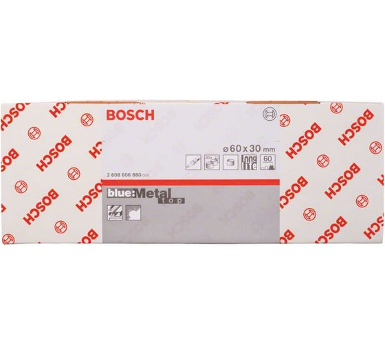Ленты шлифовальные X573 Best for Metal (60x30 мм, K60, 30 шт.) Bosch 2608606880