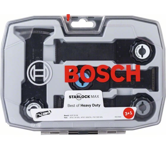 Набор StarlockMax из 4 погружных пильных полотен Heavy Duty Bosch 2608664132