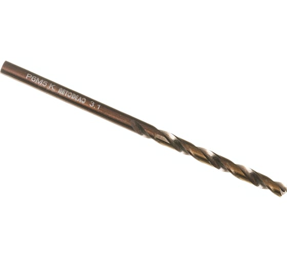 Сверло по металлу Cobalt 5% Professional (3.1х36х65 мм; Р6М5К5) АвтоDело 15209