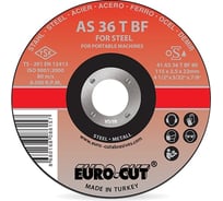 Круг отрезной по металлу 125х2,5х22 мм, T41 Euro-Cut 808603
