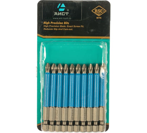 Бита PHILLIPS PH2, 1/4", 10 шт. AIST 1137002P10 00-00004652 1