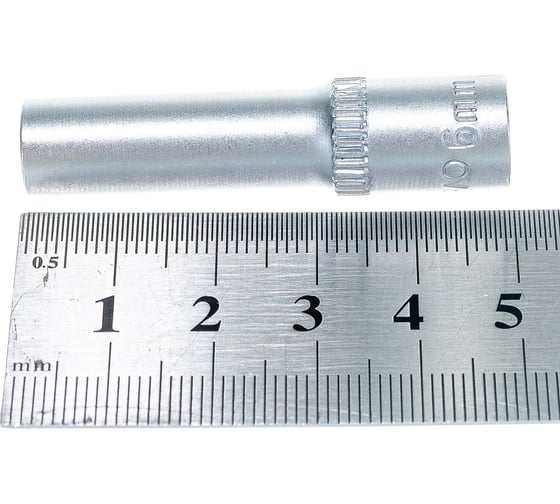 Головка торцевая высокая 6 мм, 1/4" АвтоDело 39376 14701