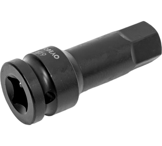 Набор головок ударных 1/2" HEX 5-19 мм, 8 шт., L-78 мм, на планке АвтоDело 39098 15960