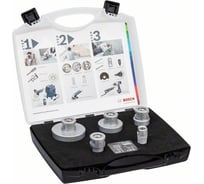 Набор алмазных коронок DrySpeed 4 шт+алмазная фреза Bosch 2608576669