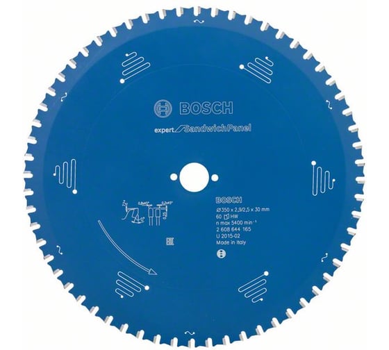 Пильный диск E.f.SPanel 350x30x2.9/2.5 мм, 60 зубьев Bosch 2608644165