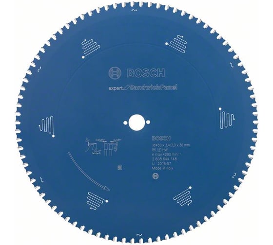 Пильный диск E.f.SPanel 450x30x3.4/3 мм, 86 зубьев Bosch 2608644148 1
