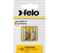 Бита серии Industrial TX8, 25 мм, 2 шт на блистере Felo 02608036