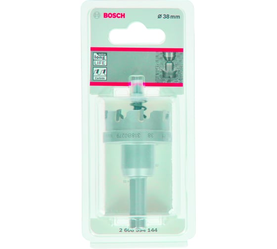 Коронка Precision for Sheet Metal с твердосплавными напайками 38 мм Bosch 2608594144