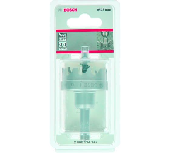 Коронка Precision for Sheet Metal с твердосплавными напайками 43 мм Bosch 2608594147