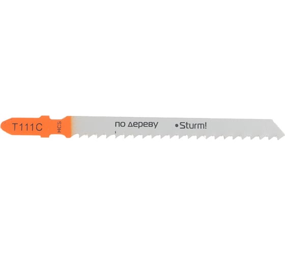 Пилки для лобзика T111C по дереву (75 мм; 2 шт.) Sturm 5250606