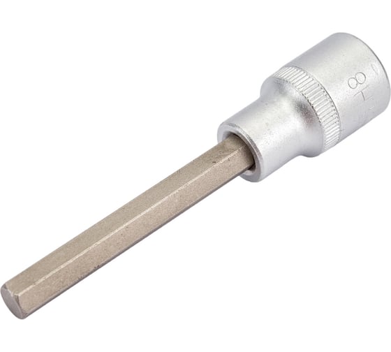 Головка со вставкой шестигранник 8 мм, 1/2", L=100 мм АвтоDело 39388 14982