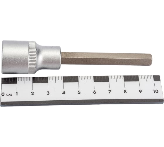 Головка со вставкой шестигранник 8 мм, 1/2", L=100 мм АвтоDело 39388 14982