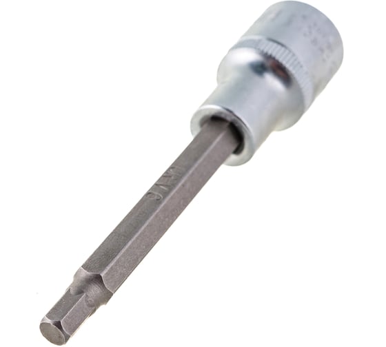 Головка со вставкой шестигранник 6 мм, 1/2", L=100 мм АвтоDело 39386 14980