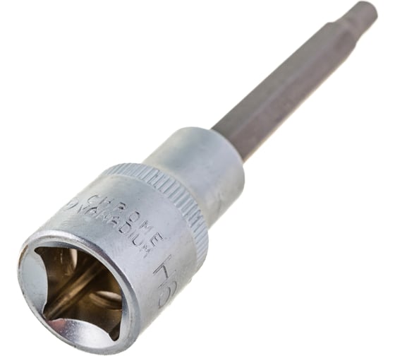 Головка со вставкой шестигранник 6 мм, 1/2", L=100 мм АвтоDело 39386 14980
