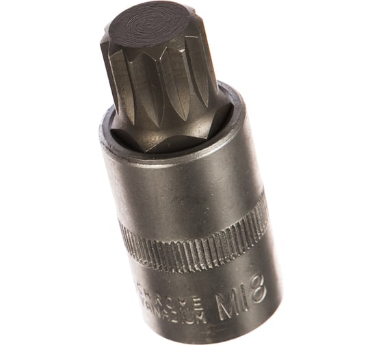 Головка со вставкой SPLINE M18 1/2", L=55 мм АвтоDело 39518 15005 1
