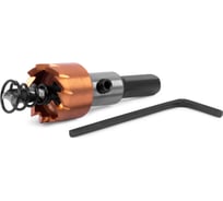 Коронка HSS-TiN 18 мм, с центровочным сверлом и толкающей пружиной для листового материала до 2 мм, ц/х MESSER 21-02-018