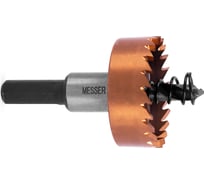 Коронка HSS-TiN 30 мм, с центровочным сверлом и толкающей пружиной для листового материала до 2 мм, ц/х MESSER 21-02-030