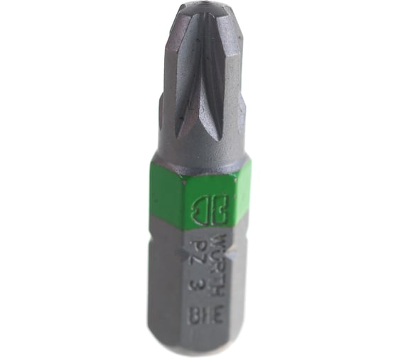 Бита Wurth PZ3-ЗЕЛЁН.-1/4ZO-L25MM 0614176653090 10 1614176653092 1