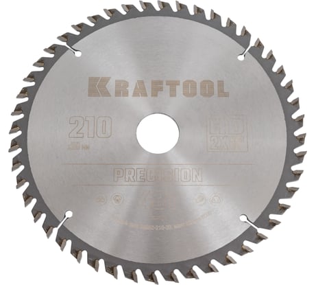 Диск пильный по дереву KRAFTOOL Precission 210x30 мм, 48Т 36952-210-30