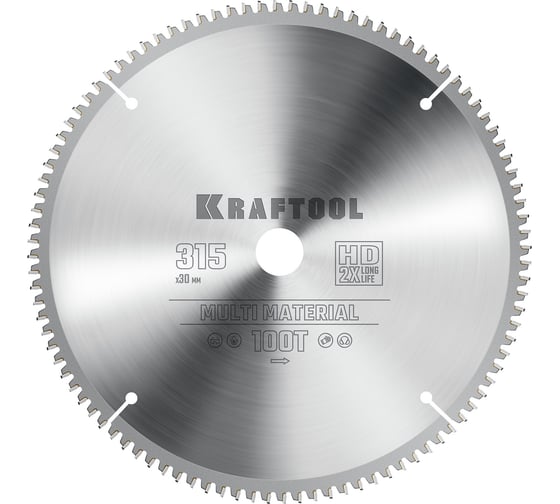 Диск пильный по алюминию KRAFTOOL Multi material 315x30 мм, 36953-315-30 1