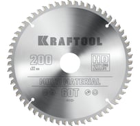 Диск пильный по алюминию KRAFTOOL Multi material 200x32 мм, 60Т 36953-200-32 29255966