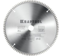 Диск пильный по алюминию KRAFTOOL Multi material 305x30 мм, 100Т 36953-305-30 29256056