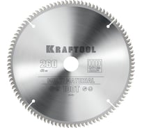 Диск пильный по алюминию KRAFTOOL Multi material 260x30 мм, 100Т 36953-260-30 29256080