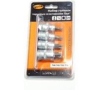 Набор головок TORX Т40-Т70, DR1/2", 4 шт. на планке АвтоDело 39834 14543