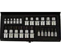 Набор головок 1/4"+1/2"DR, Е4-Е18, Т7-Т50 PRO АвтоDело 39924 16152