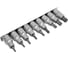 Набор головок TORX Т20-Т60, DR1/2", 9 шт. на планке АвтоDело 39835 13339 2