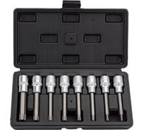 Набор головок DR1/2", вставка TORX Т20-Т60, L=100 мм, 8 шт., в кейсе АвтоDело 39600 15000