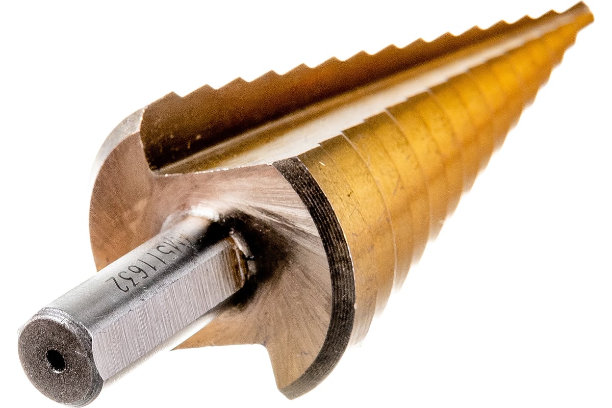 Сверло ступенчатое по металлу (4-32 мм; 15 ступеней; шаг 2 мм, ход 5 мм ...