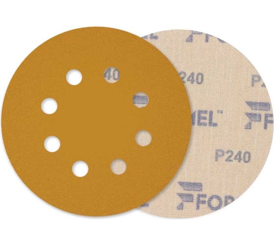 Диск DIAMOND 125 мм, 8 отв., P240, 10 шт Formel 10951120240