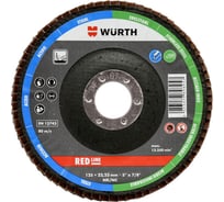 Диск лепестковый NC-22,23-G60-D125 (125х22.2 мм, зернистость 60) WURTH 0579580326961