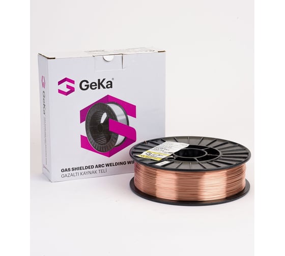 Проволока омедненная SG 2 ER-70S-6 0.8 мм, D200, 5 кг Geka 3010200449D 1