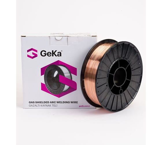 Проволока омедненная SG 2 ER-70S-6 0.8 мм, D200, 5 кг Geka 3010200449D