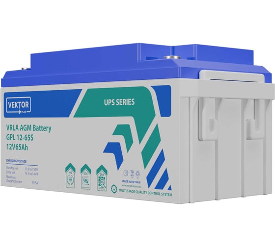 Аккумуляторная батарея GPL 12-65S 12В, 65Ач Vektor Energy 51316