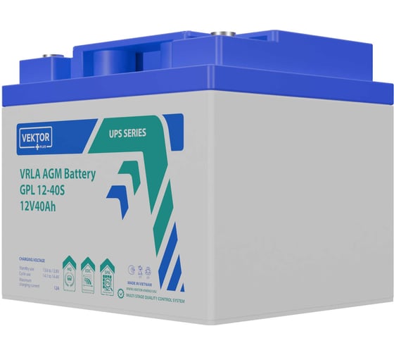 Аккумуляторная батарея GPL 12-40S 12В, 40Ач Vektor Energy 51293