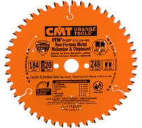 Диск пильный по алюминию (184x1.8/1.2x20 мм; Z48; TCG NEG -6) CMT 276.184.48H