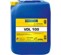 Компрессорное масло Kompressorenoel VDL 100 20 л RAVENOL 1330100-020-01-999