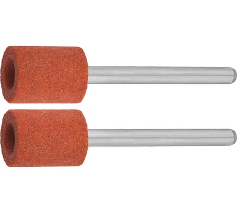Набор абразивных шлифовальных втулок (2 шт; 9.5x12.7x3.2 мм; 45 мм, p. 120) Зубр 35911