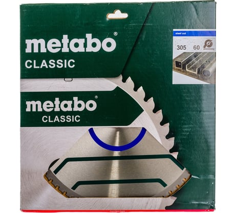 Диск пильный SteelCutClassic (305x25.4 мм; 60FZFA/FZFA) Metabo 628668000