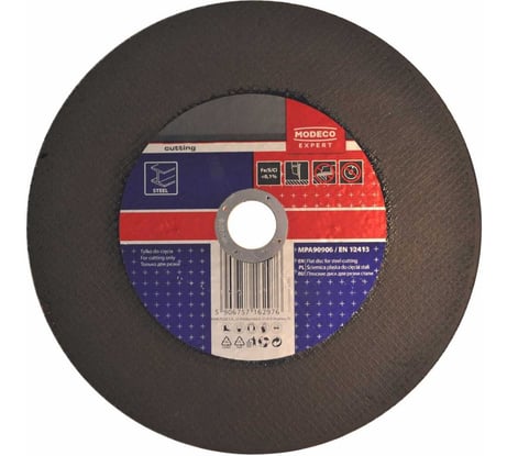 Диск для резки металла 350x3.0x32 мм, плоский MODECO MN-68-908