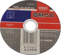 Диск для резки металла 125x1.0x22.23 мм, плоский MODECO MN-68-962
